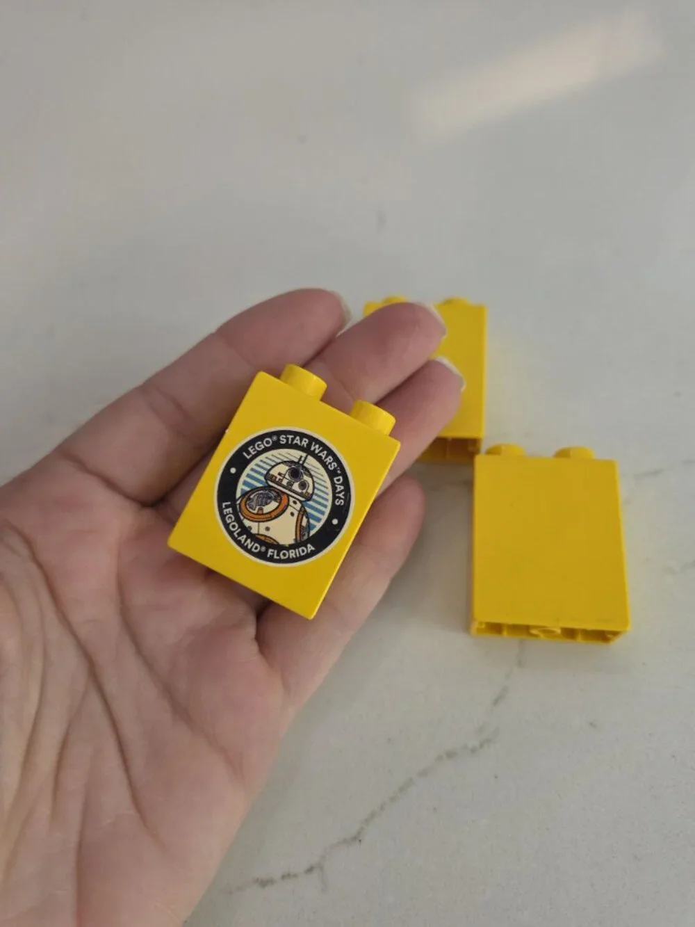 Lego Star Wars Days BB-8 Yellow Bricks Legoland Florida - Set Of 3